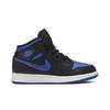 Air Jordan 1 Mid GS Black Hyper Royal Retro Sneakers 554725-068