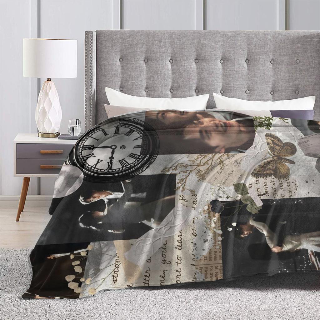 Song Kang my demon actor Soft Warm Blanket Throws Street Trend Living Room Flannel Bedspread Sofa Bed Cover