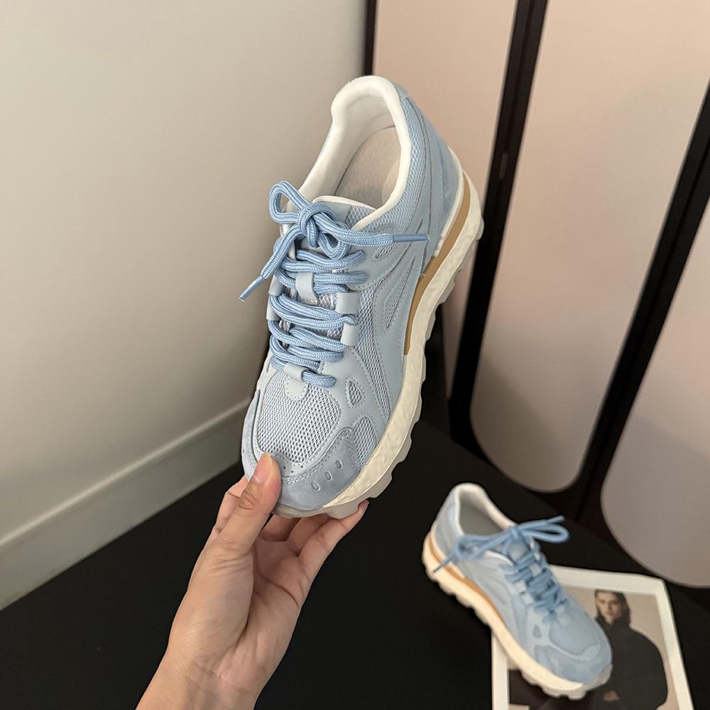 [Fanfna] Thick-soled dad shoes for women 2025 summer new thick, breathable and lightweight soft-soled casual Forrest Gump shoes for women