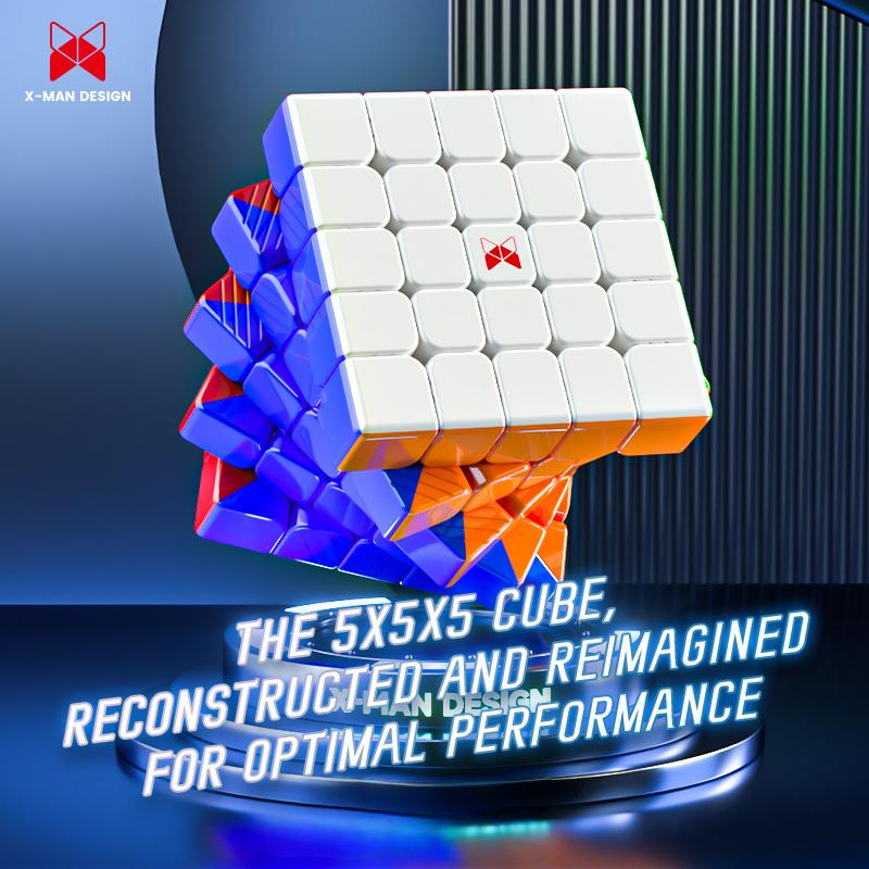 Hong 5x5 Küp XMD Sihirli Küp 5 Katmanlı Hız Küpü Profesyonel Bulmaca Oyuncakları Çocuklar İçin Çocuk Hediye Oyuncak UV Cubo Magico