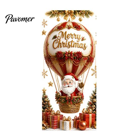 Santa Snowman Elk Stickers Christmas Window Clings, Cute Penguin Reindeer for Holiday Glass Clings Glass, Reusable Static PVC Decal Party Store Decor