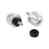 POSH FAITH CNC Aluminum Revolver Handlebar Bar Ends M6 Yamaha YZF-R25 YZF-R3 MT-25 MT-03 N-MAX Silver 032199-03