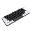 Gaming Keyboard USB 61 Keys RGB Backlit Ergonomic Contrast Color ABS Keycaps Wired Keyboard for Desktop Laptop Travel