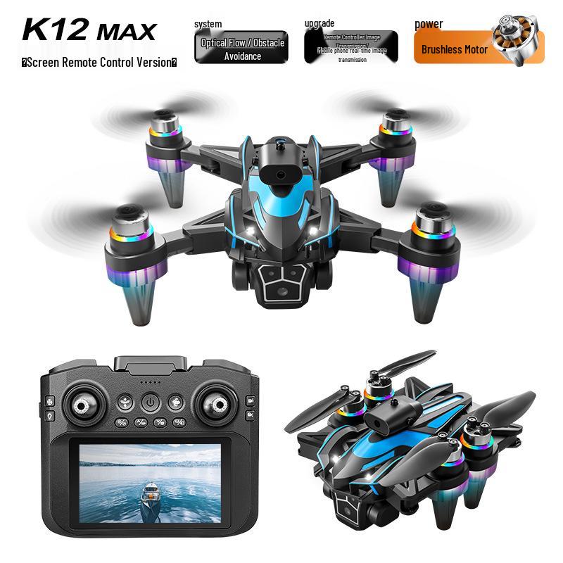 K12MAX Drone: Large Screen Control, Brushless Motor, HD Aerial Photography, Quadcopter.
