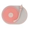 Bluetooth Speaker Record Player Shaped Bedroom Sleep Desktop Aromatherapy LED Night Light Pink