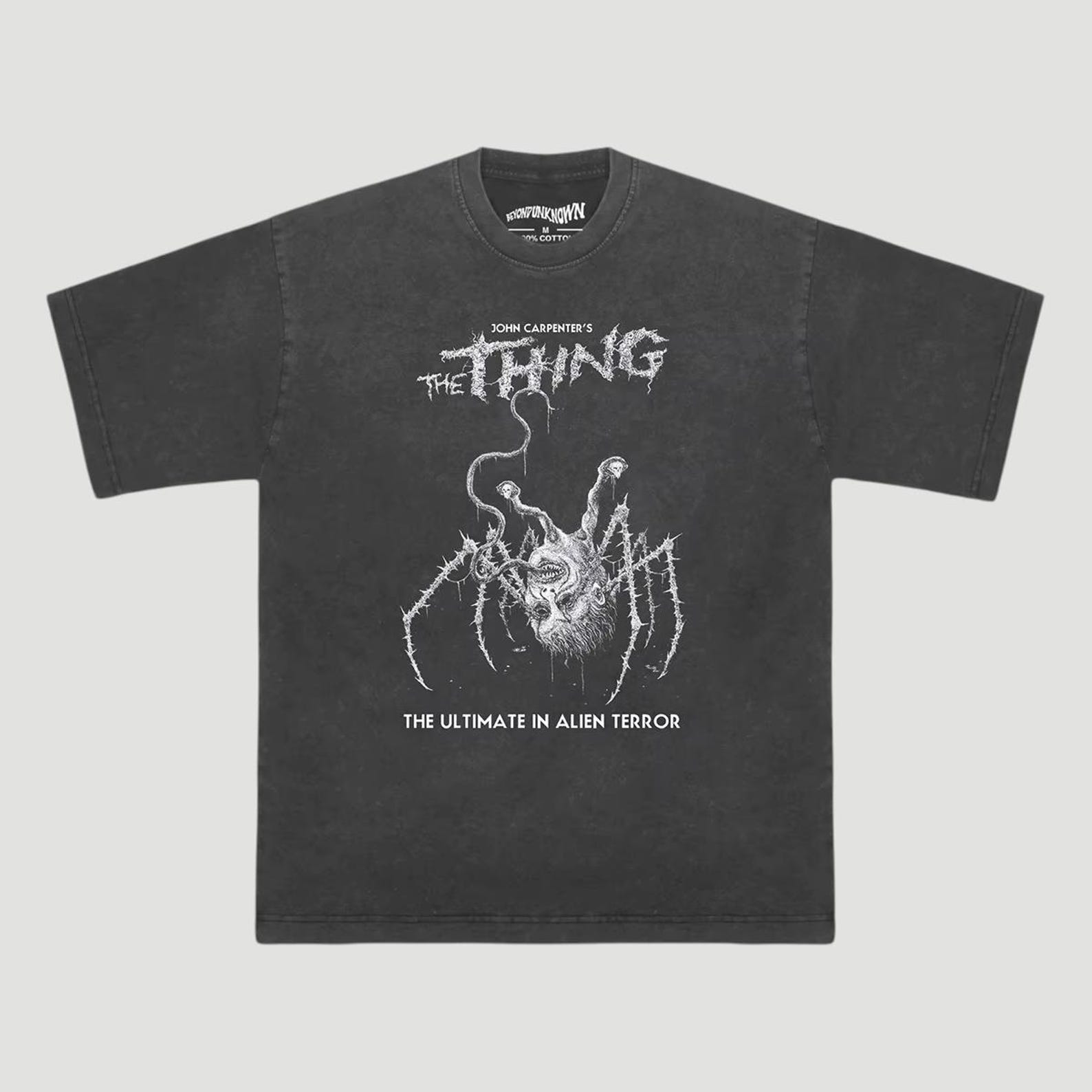 The Thing T-Shirt, John Carpenter Horror Movie Tee, Retro Sci-Fi Cult Film Graphic Shirt, Vintage 80s Horror Unisex Cinema Tee S