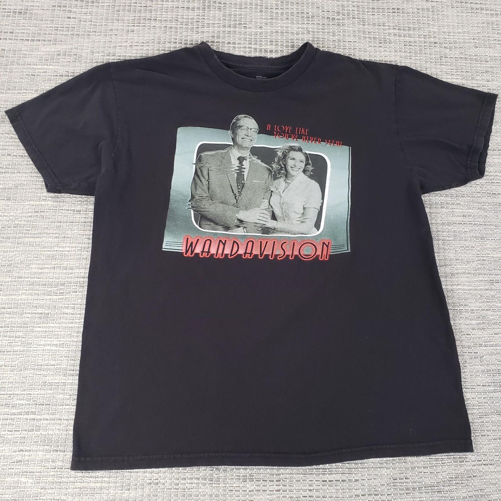 Marvel Studios WandaVision Television Statics Mens T-Shirt tee Size Large Adult S