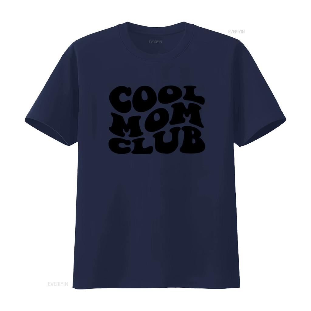 Cool Moms Club T Shirt Funny Mom Mama Design for Trendy vintage Washed streetwear homme Unisex graphic Top For Everyday Wear