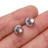 50pcs/Lot 7mm 6 Petals  Beads Caps Flower Carved Loose Sparer End Bead Caps Cone For DIY Jewelry Making Findings Earrings
