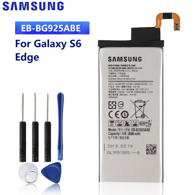 

Original Replacement Battery For Samsung GALAXY S6 Edge G9250 G925F G925FQ G925S G925L G925A G925V EB-BG925ABE EB-BG925ABA 2600mAh