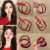 Ancola Silver Needle Red Heart Earrings – Fashionable, Luxurious & Elegant for Autumn/Winter 2025