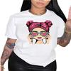 Short-sleeved T-shirt European and American summer new women's fashion casual home commuting versatile round neck short-sleeved T-shirt