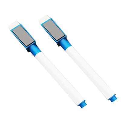 2PCS Dry Erase Marker Magnetic Fine Tip Low Odor Whiteboard Marker with Erasers for Kids Adults