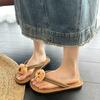 Internet celebrities home beach non-slip pinch feet soft bottom cool slippers fashionable and cute outer wear flip-flops 2025 summer new