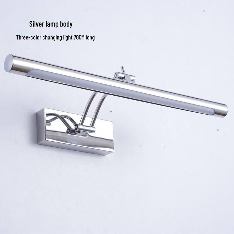 Minimalist LED Anti-fog Vanity Light for Bathroom & Makeup Mirror, Drill-free Installation