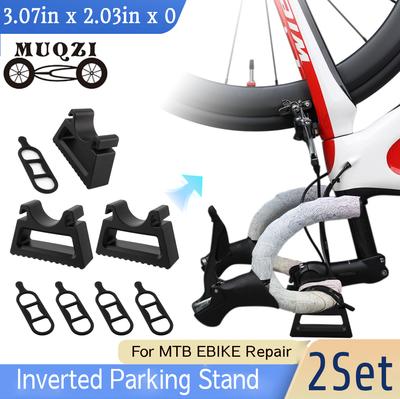 2Set Bike Handlebar Stand for Under 34mm Grips Multifunctional Bike Maintenance Handlebar Stand Universal Inverted Parking Stand
