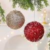 Reflective Foam Christmas Tree Decoration Pearls and Sequins Ball Feature Durable Portable Design Christmas Home Decoration