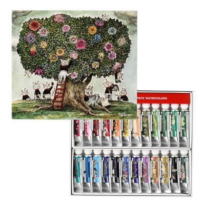 Industries Yuko Higuchi X Holbein 2023 Collaboration Item Transparent Watercolor Paint 5ml 2 24 Color Set No. (083441)