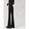 Micro Flared Pants For Women With High Waist And Fleece Lining For Autumn Casual Wear