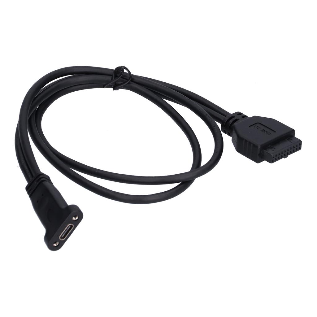 Adapter Cable 19Pin USB 3.0 to External USB TypeC Socket 50cm Data Transmission Line