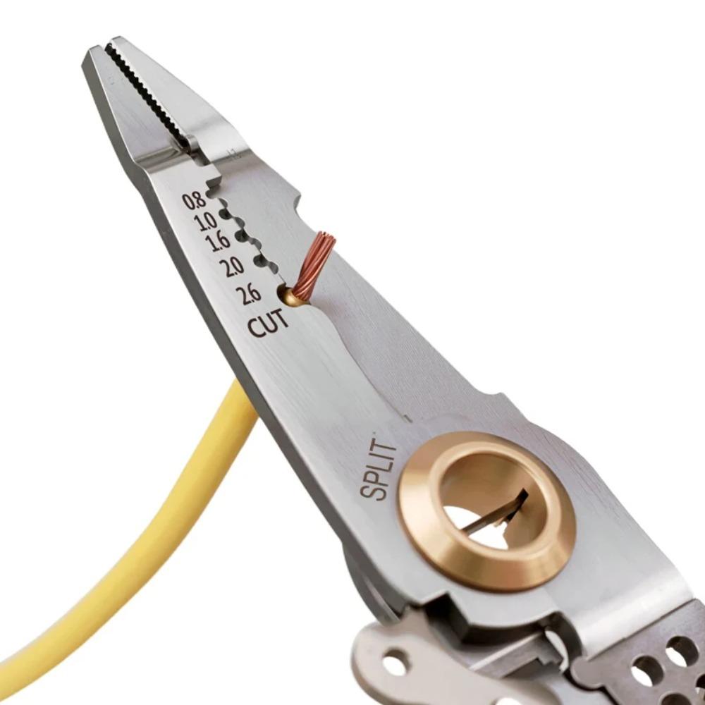 7 Inch Wire Stripper High Hardness Cable Cutter Multipurpose Electrician Crimp  Home