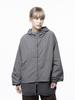 Chance'S Noi Crop Hooded Windbreaker Jumper - Charcoal /W243Ot01Ch