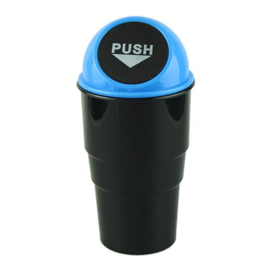 Creative Mini Auto Push Trash Can Holder Rubbish Bin Storage Box Car Accessories