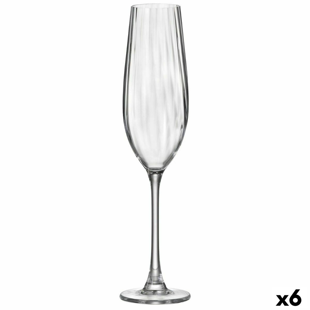 

Бокал для шампанского Bohemia Crystal Optic Прозрачный бокал 260 мл (6 единиц)