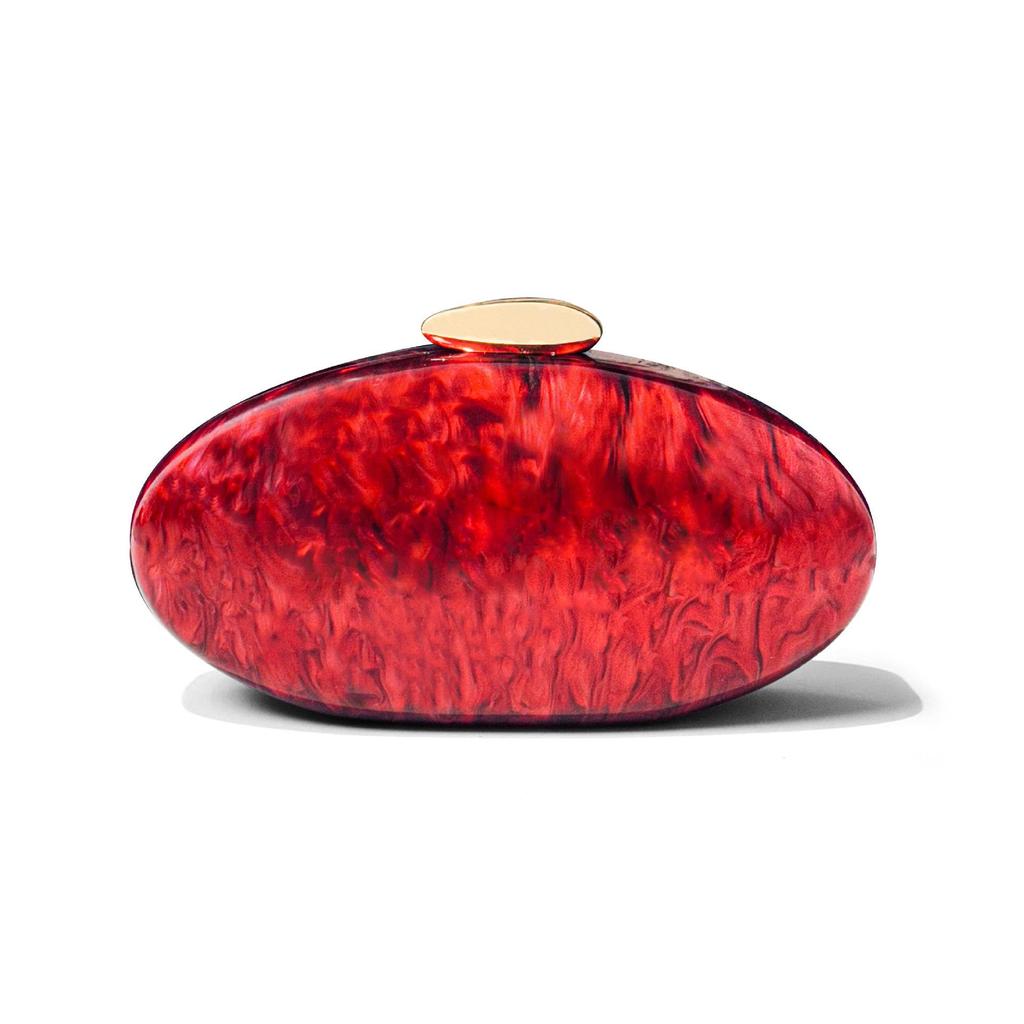 Podzimní móda 2024, akrylová lesklá večerní kabelka v evropském a americkém stylu - kabelka přes rameno ve tvaru husího vejce