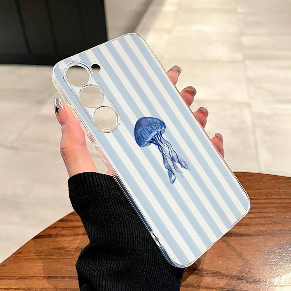 Marine Life, Crabs, Lobsters  Phone Case For SamsungA10,12,20,21S,30,31,40,50,51,52,70,71 Transparent Cover