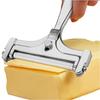 Adjustable Thickness Cheese Slicer Stainless Steel Blade Butter Cutter Kitchen Tool for Slicing Cheese and Butter with Easy Grip Handle