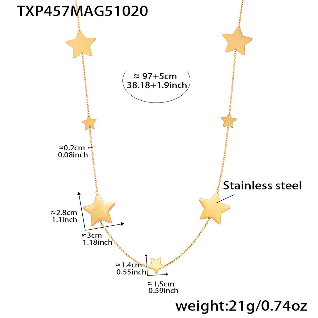 Herz Halskette Ohrringe Ring aus Edelstahl 18k vergoldet Pulloverkette Lange Halsketten Passende Ohrringringe für Frauen