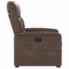 Recliner Chair with Lift Assist Brown Microfiber Fabric
