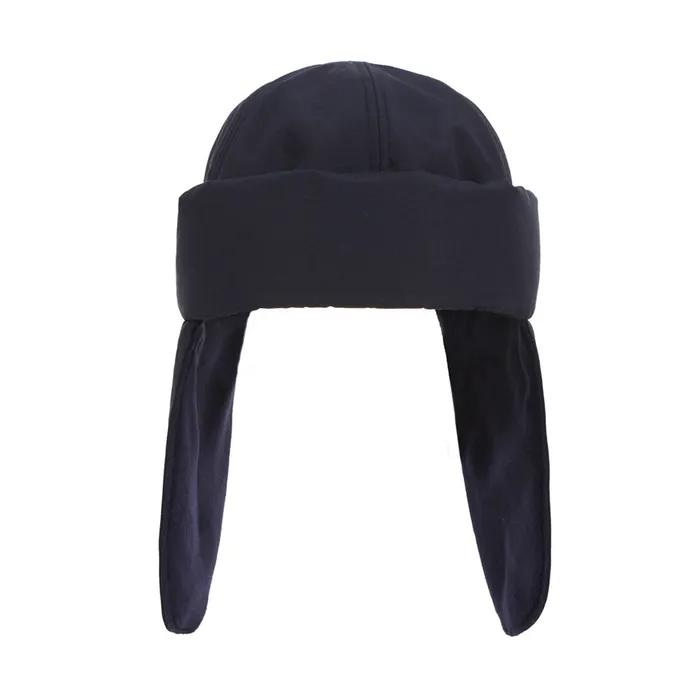Heavy Padded Studded Logo Trooper Hat Navy