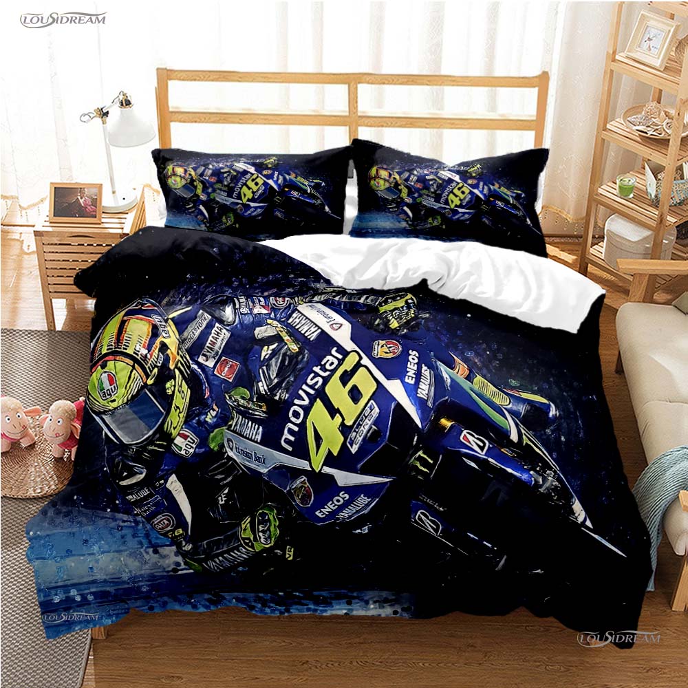 Moto Car Enthusiast All Season Duvet Cover Comforter Bedding set Luxury Soft Quilt Cover and Pillowcase Single/Double/Queen/King