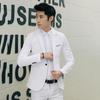 Men's Fashion One Button Suit Coat Wedding Business Casual Slim Lapel Jacket