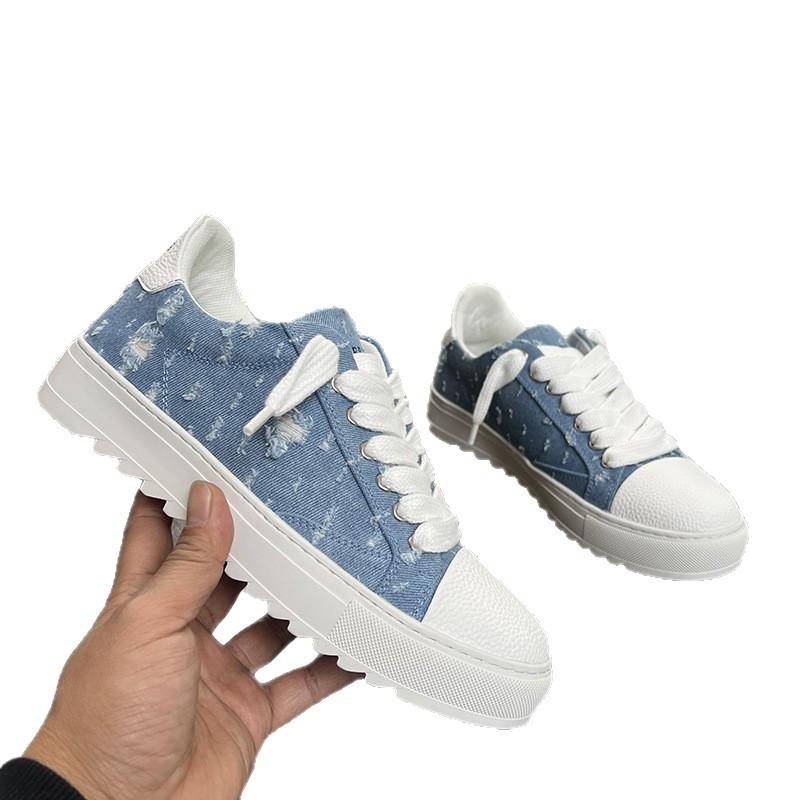 Baskets pour Hommes Chaussures en Toile Peintes à la Main Tendance Mode Chaussures de Skateboard Personnalisées