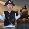 Pirate Hat Pirate Eye Patches Skull Pattern Pirate Tops Halloween Pirate Cosplay Accessories Pirate Costume Set