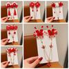 Hanfu Headwear Chinese Style Red Barrettes Princess Ancient Style Hair Clip  Kids