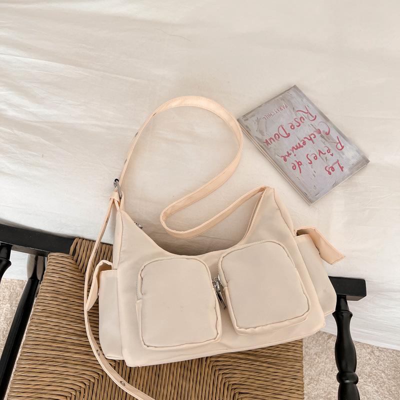 Retro Fashion Multi-pocket Handbag for Women, Simple Crossbody Shoulder Bag, Tote Bag
