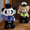 SWAT Bear Doll Traffic Police Public Security Traffic Firefighter Plush Toy Police Camouflage Teddy Bear Doll