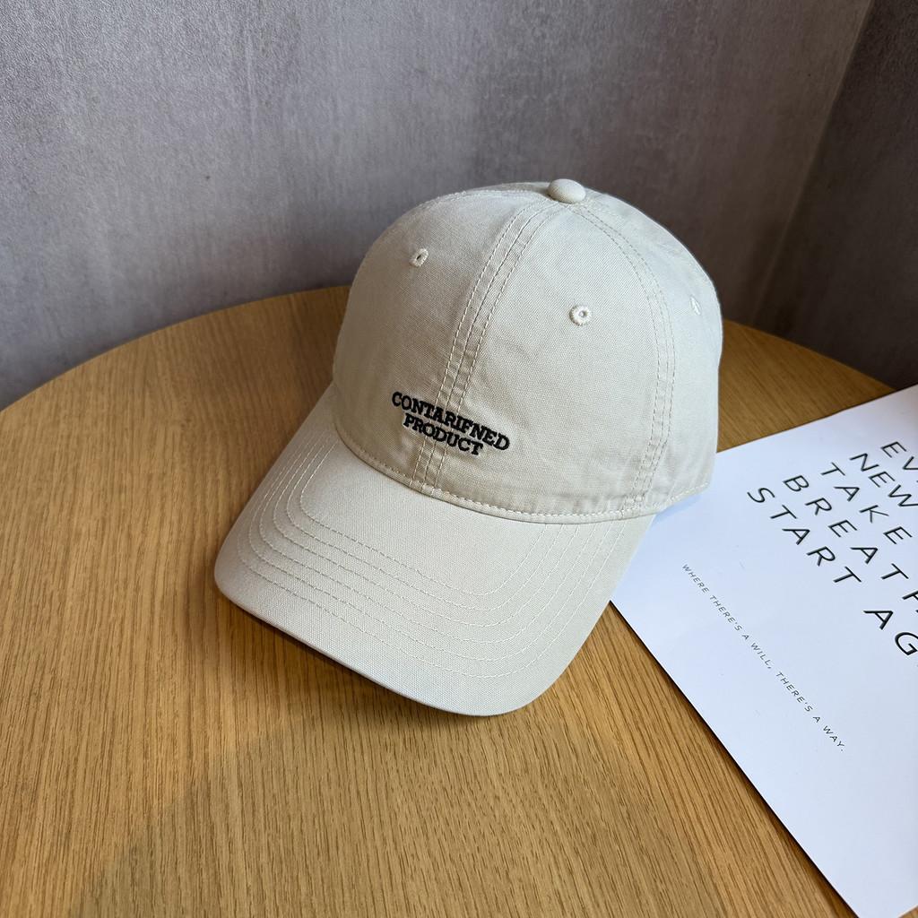 American Retro Letter Baseball Cap With Sunshade For Casual Outings