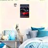 Vintage Metal Wall Art Car Poster 20x30cm Retro Garage Decor