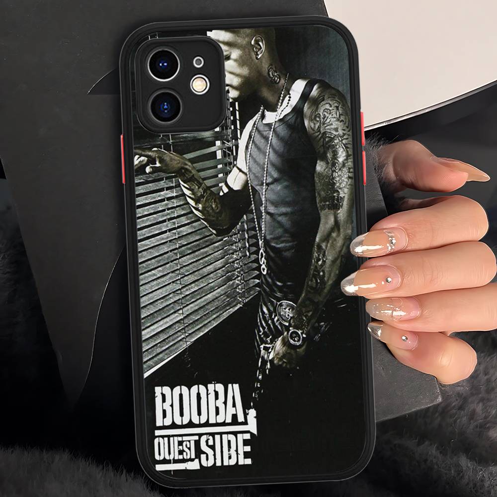 

Rapper B-Booba Silicone Case For IPhone 16 15 14 13 12 11 Pro Max Plus X XS MAX Shockproof Matte Cover iphone 15 plus