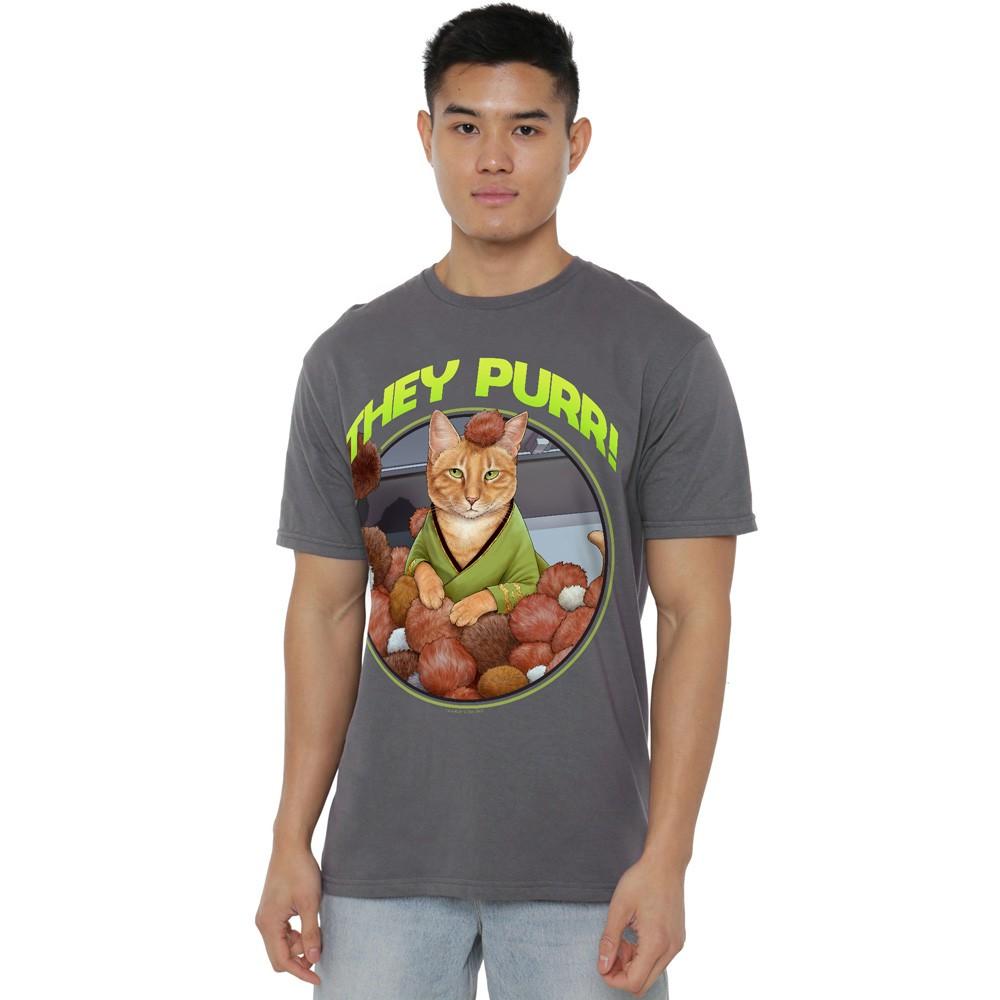 Star Trek The Purr T-Shirt S-5XL Charcoal XXXXL