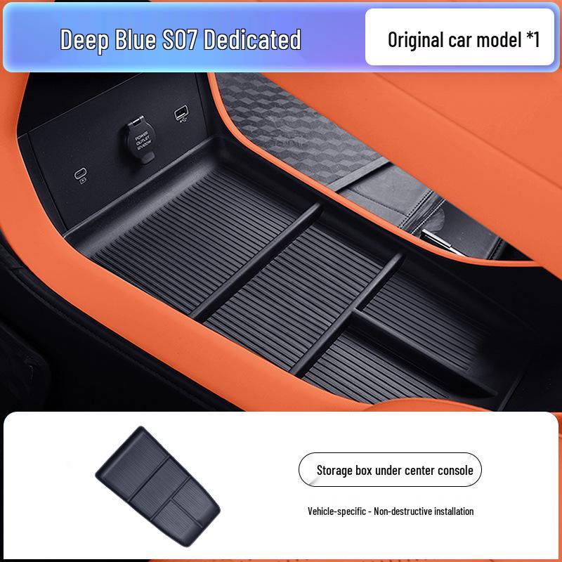 Deep Blue S07 Center Console Storage Box: Car Armrest Interior Modification Accessories