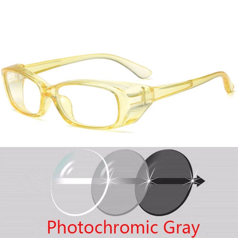 Vintage Small Square Glasses Women Steampunk Rectangle Men Fashion Shades Punk Photochromic Eyewear 0 -1.0 -1.5 To -6.0