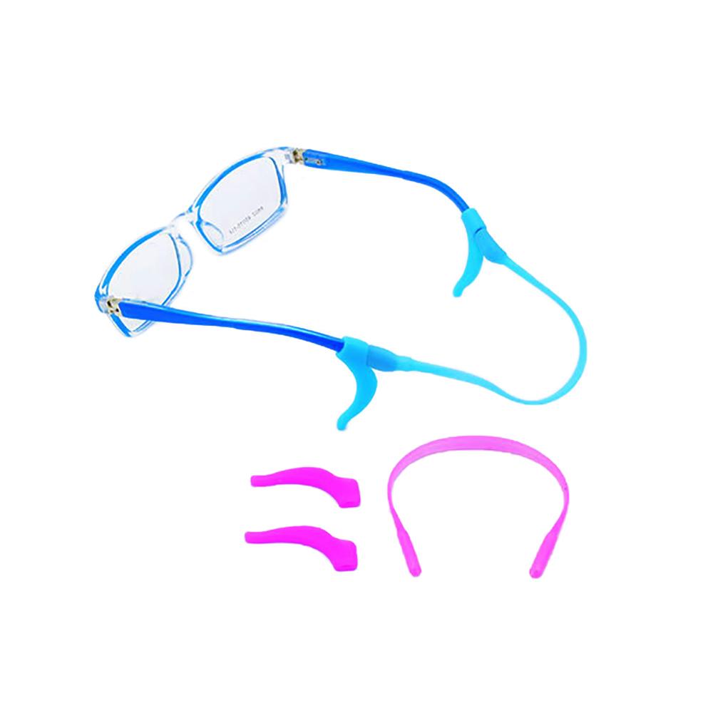 Silicone World Silicone Non-Slip Rope Children Glasses Chain Set Eyeglasses Glasses Sunglasses Strap Sport Cord Band Hook Holder