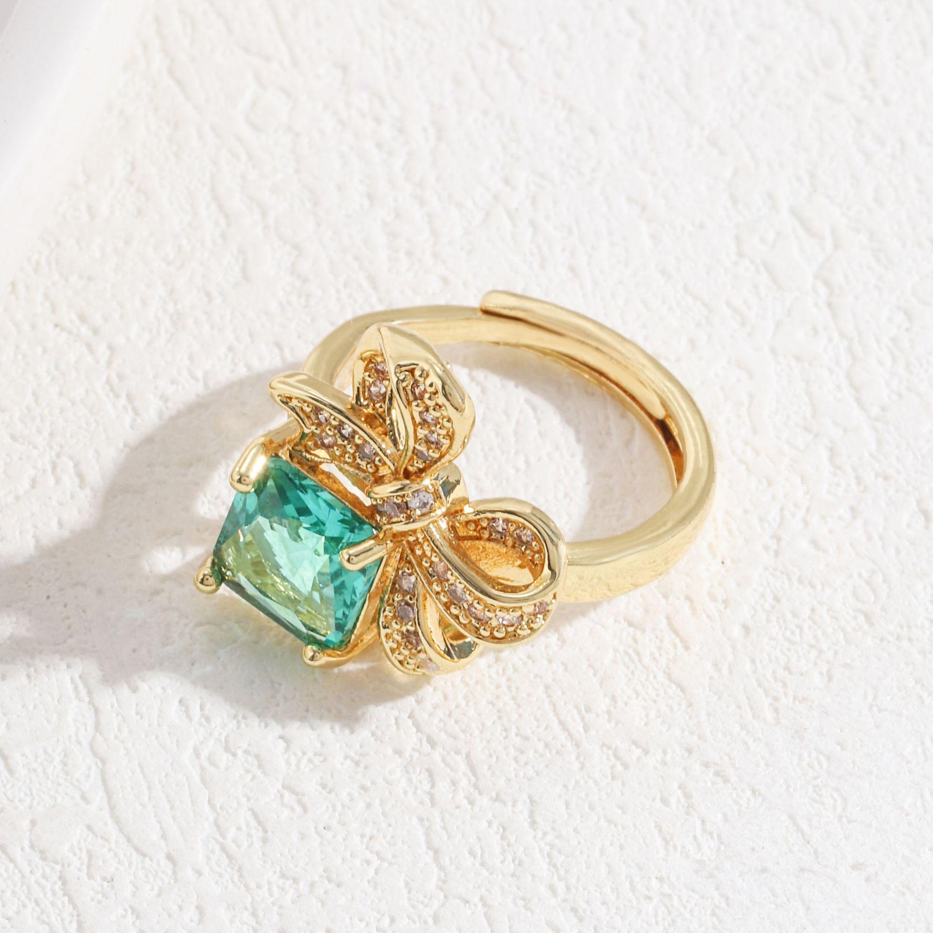 Ожерелье с бриллиантовым бантом, женское, легкое, роскошное, простое, инкрустированное сапфиром, ожерелье, серьги-кольца