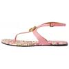 Gucci Leather One Strap Sandals Women's Pink 746673 BKO00 5817